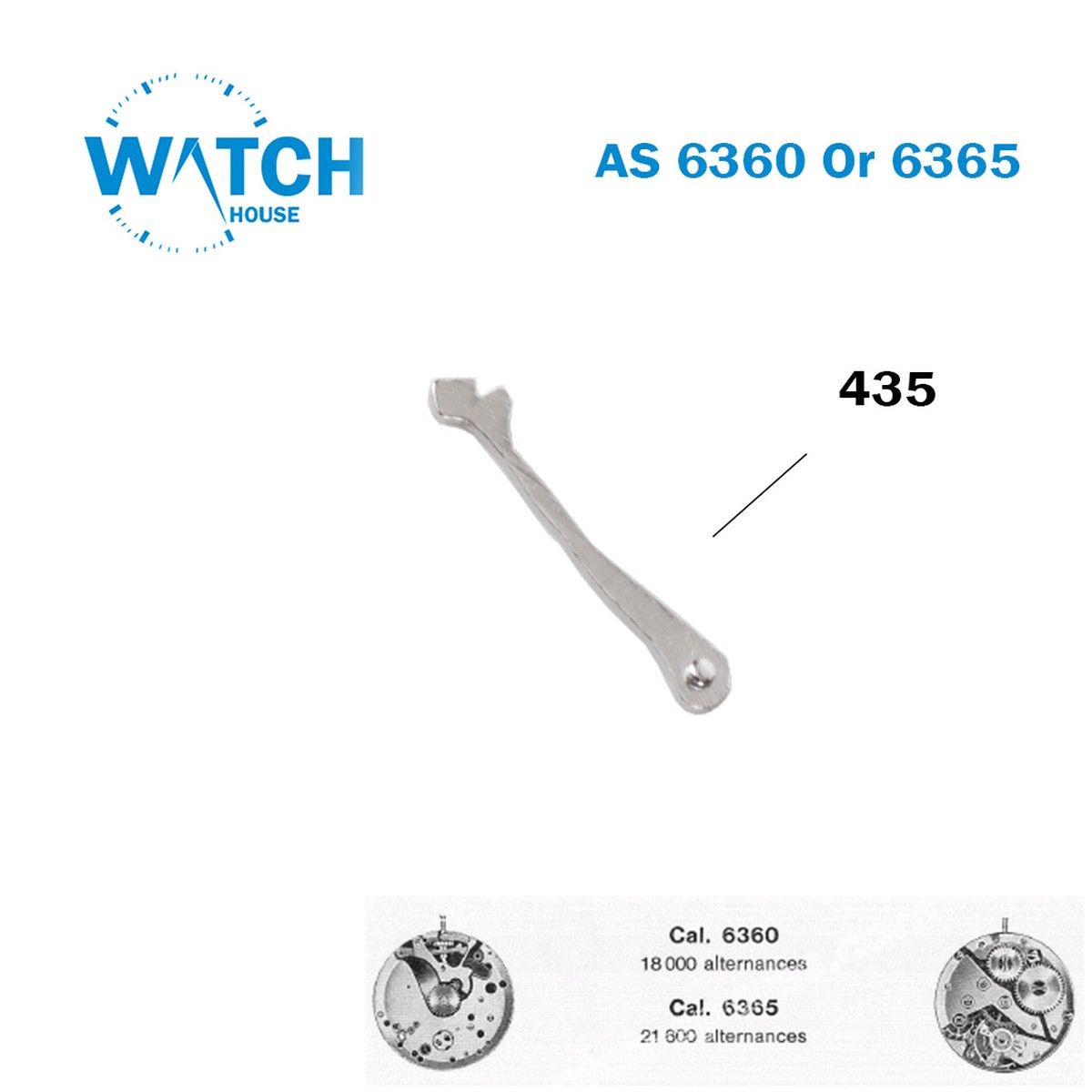 1 PCS Bascula Clutch AS 6360 / 6365 (Part 435)  Premium Swiss Watch Repair Component