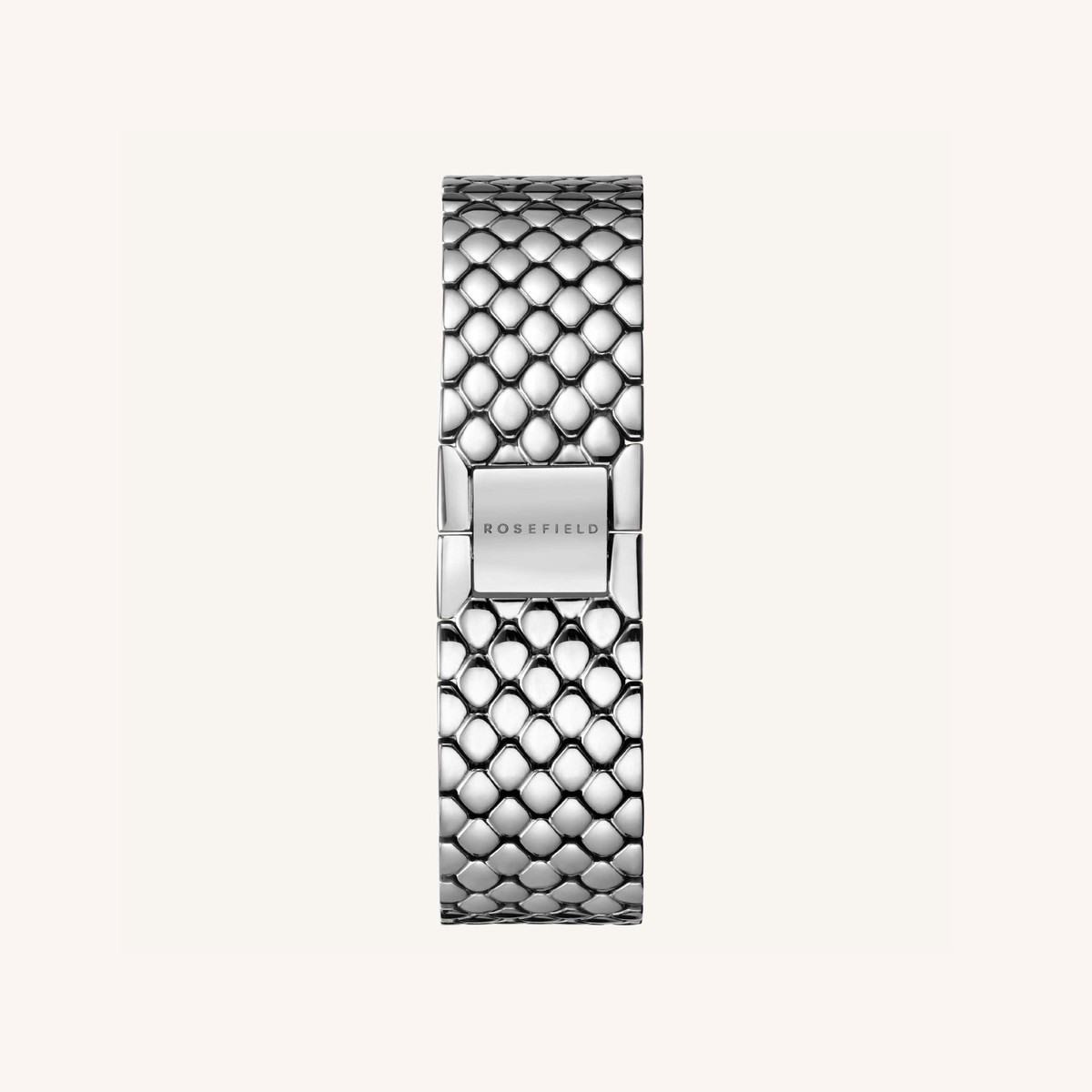 The Oval Silver Steel Strap