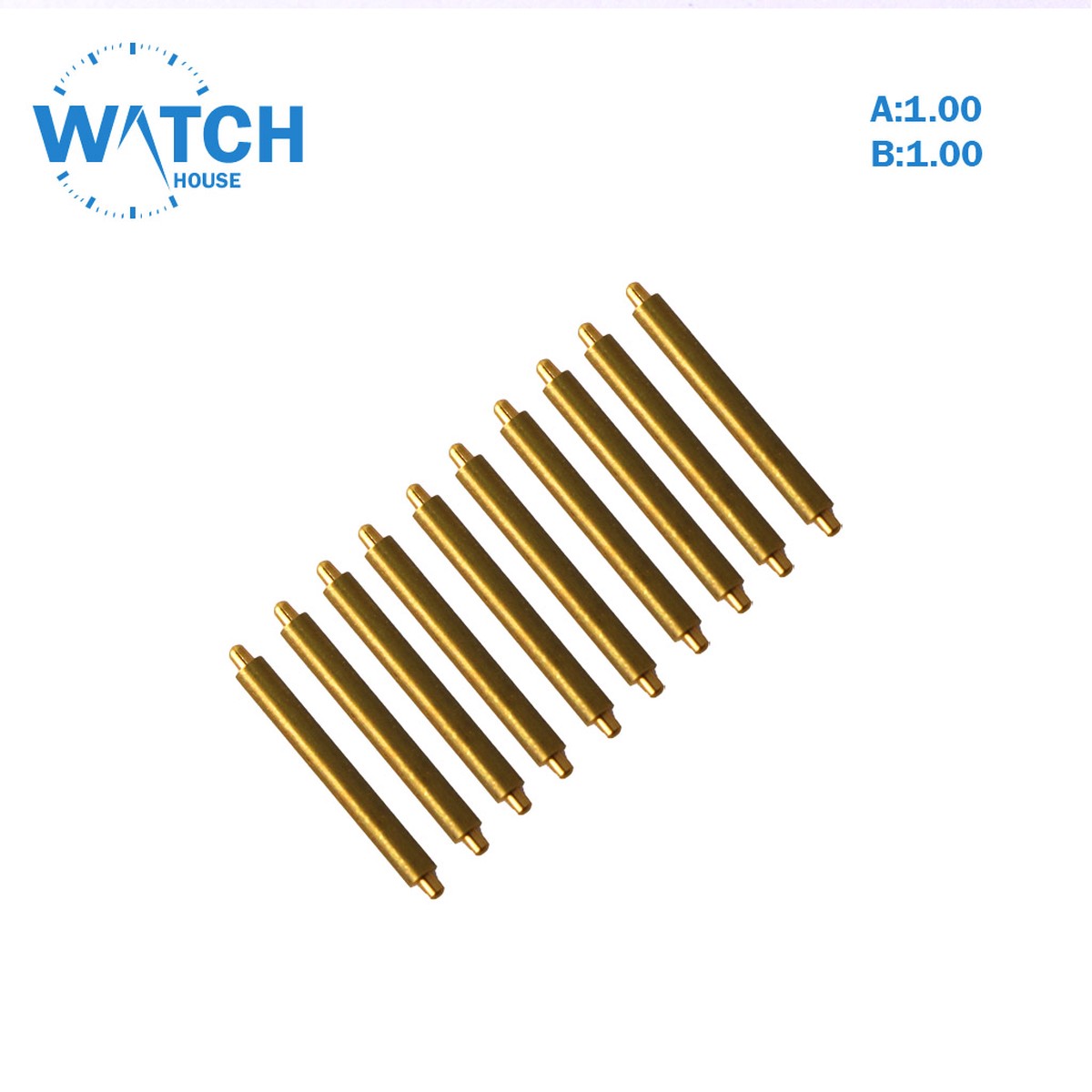 10 Pcs Of Swiss  Pin For buckle, size (A:1.00) (B:1.00) (L:16.90)